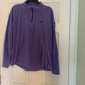 under armour purple quarter zip fleece